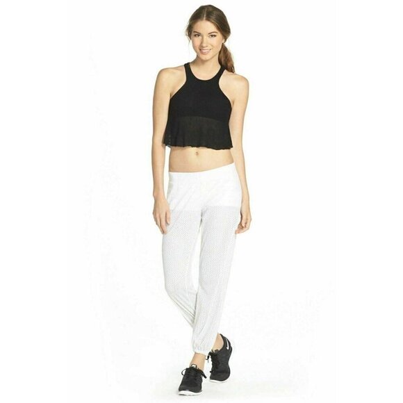 Blue Life Women's White Mesh Track Pants Size Large $140 New without tag - Picture 5 of 14
